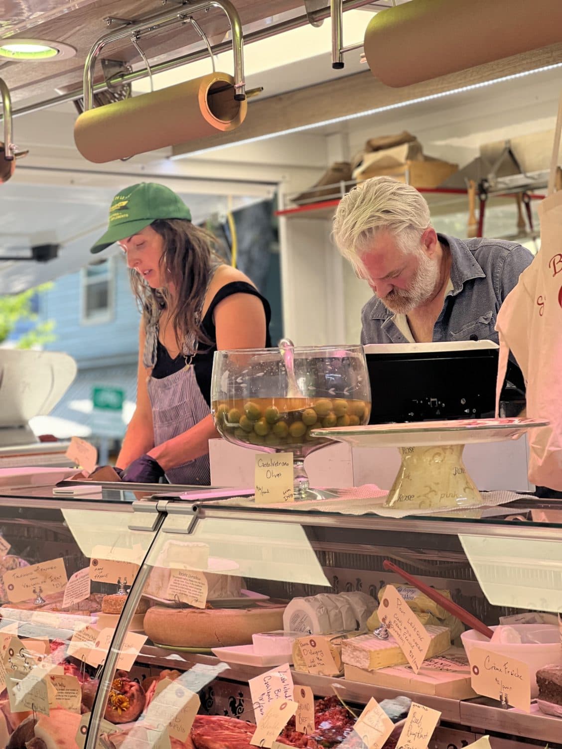 Processing kitchen at Coq au Vin